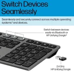 HP 720 Multi-Device Ασύρματο Bluetooth Σετ Πληκτρολόγιο & Ποντίκι International English 9T5A9AA - Image 2