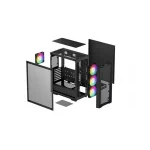 Deepcool CC560 V2 Mesh Gaming Midi Tower Κουτί Υπολογιστή με Πλαϊνό Παράθυρο Μαύρο R-CC560-BKAMA4-G-2 - Image 2