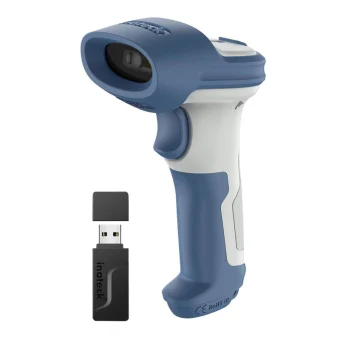 Inateck Scanner Χειρός Ασύρματο με Δυνατότητα Ανάγνωσης 2D και QR Barcodes BCST-73_WHITE BLUE