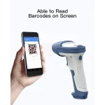 Inateck Scanner Χειρός Ασύρματο με Δυνατότητα Ανάγνωσης 2D και QR Barcodes BCST-73_WHITE BLUE - Image 3