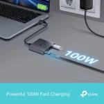 TP-LINK UH3020C USB-C Docking Station με HDMI 4K PD Γκρι - Image 4