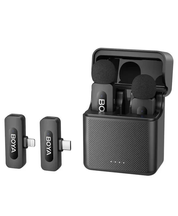 Boya BY-V3 USB-C & Lightning Ασύρματο Μικρόφωνο Πέτου, Clip On για Κινητό BY-V3 Combo
