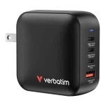 Verbatim Φορτιστής Χωρίς Καλώδιο GaN με Θύρα USB-A και 3 Θύρες USB-C 100W Power Delivery / Quick Charge 3.0 Μαύρος (Mini) 32231 - Image 4
