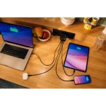 Verbatim Φορτιστής Χωρίς Καλώδιο GaN με Θύρα USB-A και 3 Θύρες USB-C 100W Power Delivery / Quick Charge 3.0 Μαύρος (Mini) 32231 - Image 6