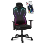 Huzaro Combat 6.2 Υφασμάτινη Καρέκλα Gaming με Ρυθμιζόμενα Μπράτσα και RGB Φωτισμό Μαύρη HZ-Combat 6.2 Black RGB