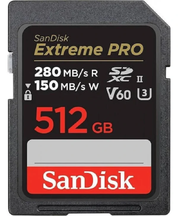 Sandisk Extreme Pro SDXC 512GB Class 10 U3 V60 UHS-I SDSDXEP-512G-GN4IN