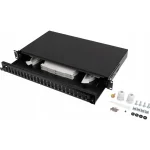 Lanberg Οπτικό Patch Panel για Rack 1U 19" 24 Θυρών Μαύρο FOP1-24SD-LQB
