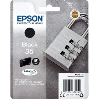 Epson 35 Γνήσιο Μελάνι Εκτυπωτή InkJet Μαύρο (C13T35814010)