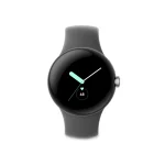 Google Pixel Watch LTE Stainless Steel 41mm με eSIM και Παλμογράφο (Polished Silver case/Charcoal Active band) GA04303-DE