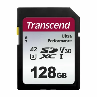 Transcend SDXC 128GB Class 10 U3 V30 A2 UHS-I TS128GSDC340S