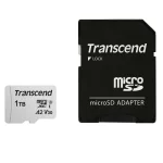 Transcend microSDXC 1.0TB Class 10 U3 V30 A2 UHS-I με αντάπτορα TS1TUSD300S-A