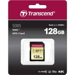 Transcend 500S SDXC 128GB Class 10 U3 V30 UHS-I TS128GSDC500S - Image 2