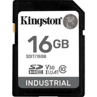 Kingston Industrial SDHC 16GB Class 10 U1 V10 A1 UHS-I SDIT/16GB