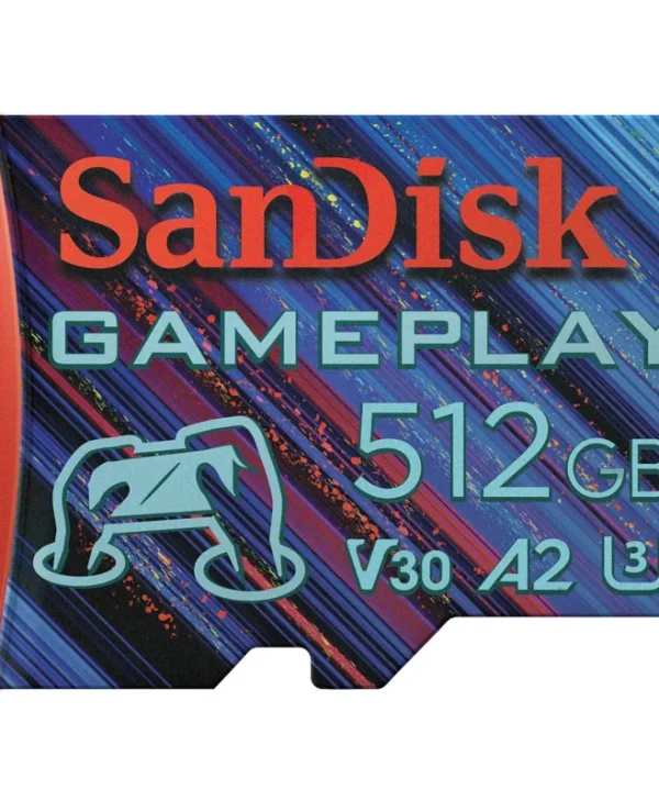 Sandisk Gameplay SDXC 512GB Class 10 U3 V30 A2 UHS-I με αντάπτορα SDSQXAV-512G-GN6XN