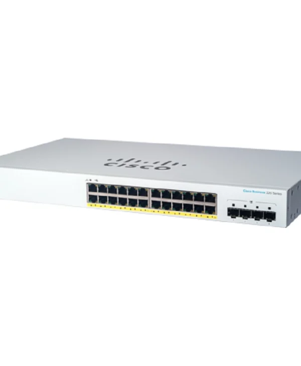 Cisco CBS220-24P-4G Managed L2 PoE++ Switch με 24 Θύρες Gigabit (1Gbps) Ethernet και 4 SFP Θύρες CBS220-24P-4G-EU