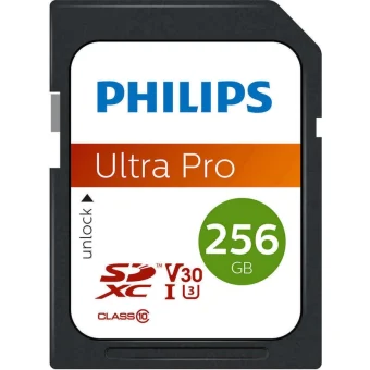 Philips Ultra Pro SDXC 256GB Class 10 U3 V30 A1 UHS-I FM25SD65B/00