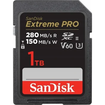 Sandisk Extreme Pro SDXC 1.0TB Class 10 U3 V60 UHS-II με αντάπτορα SDSDXEP-1T00-GN4IN