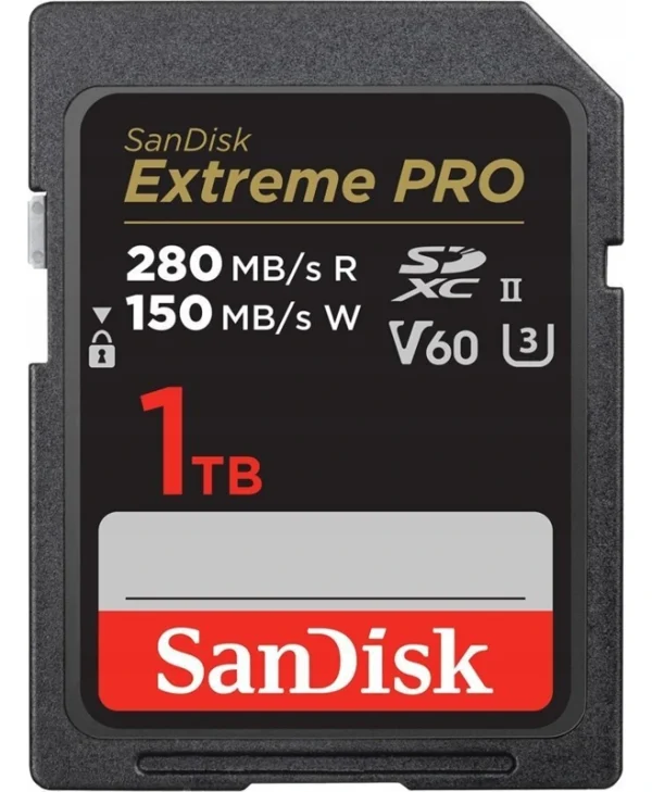 Sandisk Extreme Pro SDXC 1.0TB Class 10 U3 V60 UHS-II με αντάπτορα SDSDXEP-1T00-GN4IN