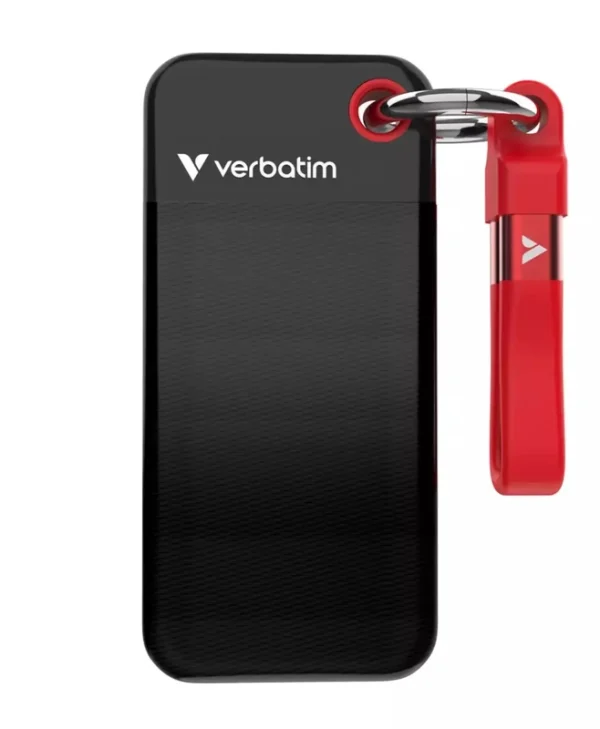 Verbatim Pocket USB 3.2 / USB-C Εξωτερικός SSD 2TB M.2 Black/Red 32196