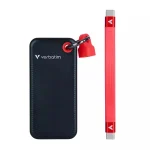 Verbatim Pocket USB 3.2 / USB-C Εξωτερικός SSD 2TB M.2 Black/Red 32196 - Image 3