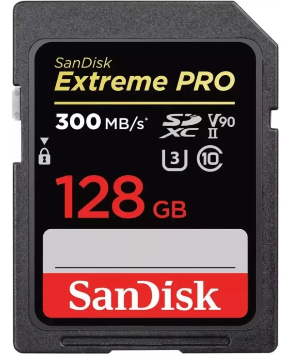 Sandisk Extreme Pro Sdxc Memory Card 128gb 300mb/s V90 SDSDXDM-128G-GN4IN