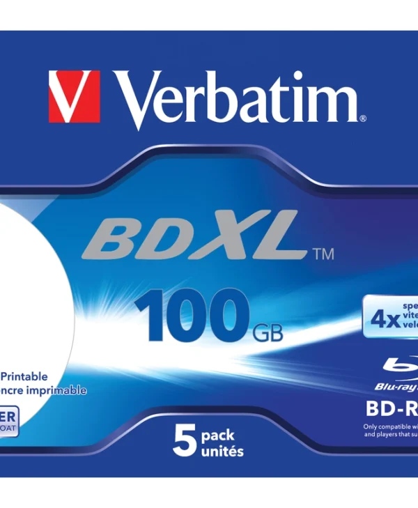 Verbatim Εγγράψιμα BD-R 4x 100GB 5τμχ 43789