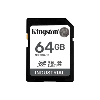 Kingston Industrial SDHC 64GB Class 10 U3 V30 A1 UHS-I SDIT/64GB