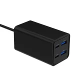Gembird Βάση Φόρτισης GaN με 2 Θύρες USB-A και 2 Θύρες USB-C 65W Power Delivery / Quick Charge 3.0 σε Μαύρο χρώμα (TA-UC-2A2C-PD65-01-BK) - Image 4