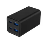 Gembird Βάση Φόρτισης GaN με 2 Θύρες USB-A και 2 Θύρες USB-C 65W Power Delivery / Quick Charge 3.0 σε Μαύρο χρώμα (TA-UC-2A2C-PD65-01-BK) - Image 6