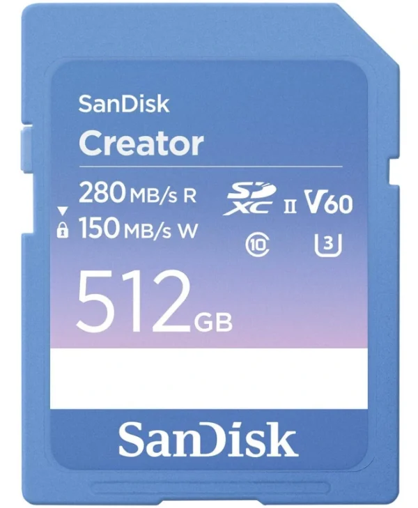 Sandisk 512GB Class 10 V60 UHS-II SDSDXEP-512G-GNCIS