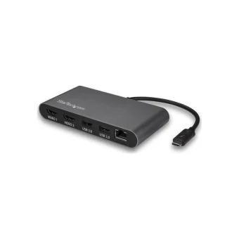 StarTech USB-C / USB-A Docking Station με 4K Ethernet Γκρι (TB3DKM2HDL)