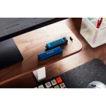 Kingston IronKey Keypad 200C 256GB USB 3.2 Stick με σύνδεση USB-C Μπλε IKKP200C/256GB - Image 8