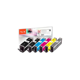 Peach Συμβατό Μελάνι Εκτυπωτή InkJet Canon PGI-550XL/CLI-551XL 685 Σελίδων 11ml Πολλαπλό (Color) 1τμχ PI100-368