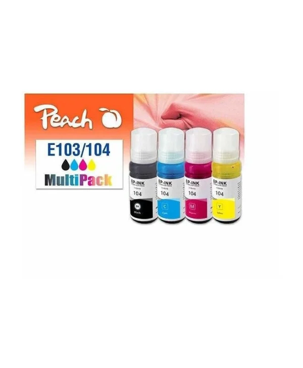 Peach Πακέτο Συμβατών Μελανιών Εκτυπωτή InkJet Epson 103/104 70ml Μαύρο 1τμχ PI200-899