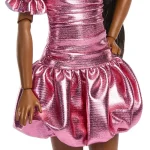 Barbie Deluxe Style - Metallic Pink Dress Κούκλα για 3+ ετών+ Ετών JFP41 - Image 4