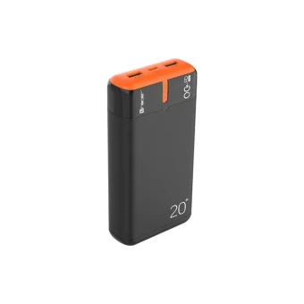 Tracer EnerGen Power Bank 20000mAh 22.5W με 2 Θύρες USB-A και Θύρα USB-C Power Delivery / Quick Charge 3.0 Black Orange TRABAT47516