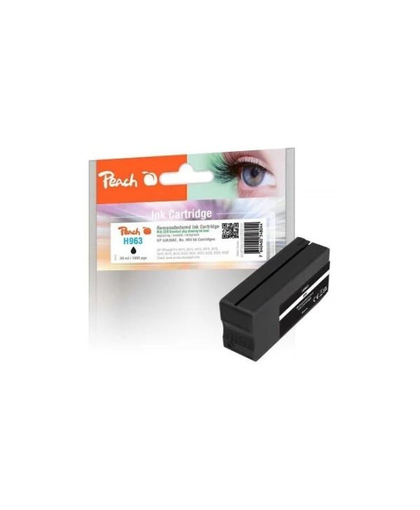 Peach Συμβατό Μελάνι Εκτυπωτή InkJet HP 963 21.5ml Μαύρο 1τμχ PI300-1021