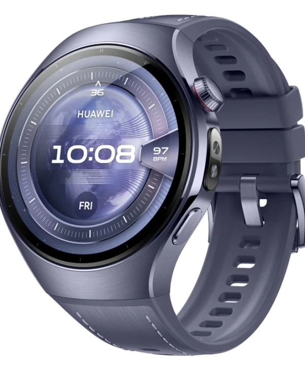 Huawei Watch 5 Titanium 46mm Αδιάβροχο με eSIM και Παλμογράφο (Μωβ) 55020EVX