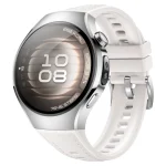 Huawei Watch 5 Stainless Steel 42mm Αδιάβροχο με eSIM και Παλμογράφο (Λευκό) 55020EWD