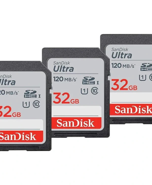 Sandisk Ultra 3-Pack SDHC 32GB Class 10 U1 UHS-I SDSDUN4-032G-GN6IM