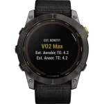 Garmin Enduro 2 Solar Titanium 51mm Αδιάβροχο Smartwatch με Παλμογράφο (Grey DLC Titanium with UltraFit Nylon Strap) 010-02754-01 - Image 2