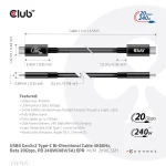 Club3D USB 2.0 Cable USB-C male - USB-C 240W Μαύρο 2m (CAC-1575) - Image 6