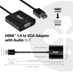 Club3D Μετατροπέας HDMI male σε VGA female 1τμχ CAC-1302 - Image 4
