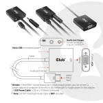 Club3D Μετατροπέας HDMI male σε VGA female 1τμχ CAC-1302 - Image 7