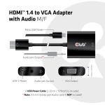 Club3D Μετατροπέας HDMI male σε VGA female 1τμχ CAC-1302 - Image 8