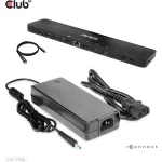 Club3D USB-C Docking Station με HDMI/DisplayPort 4K PD Ethernet Μαύρο (CSV-1566) - Image 2