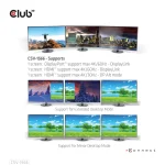 Club3D USB-C Docking Station με HDMI/DisplayPort 4K PD Ethernet Μαύρο (CSV-1566) - Image 8