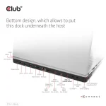 Club3D USB-C Docking Station με HDMI/DisplayPort 4K PD Ethernet Μαύρο (CSV-1566) - Image 12