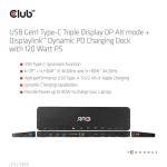 Club3D USB-C Docking Station με HDMI/DisplayPort 4K PD Ethernet Μαύρο (CSV-1566) - Image 13