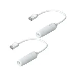 Ubiquiti F/UTP Cat.6a Καλώδιο Δικτύου Ethernet 0.15m Λευκό 2τμχ UACC-Cable-Extender-C6A
